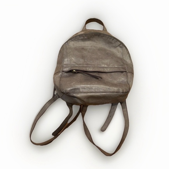 Vintage HOBO International Mini Leather Backpack – Taupe Gray (Rare 2005–08) - Picture 5 of 9